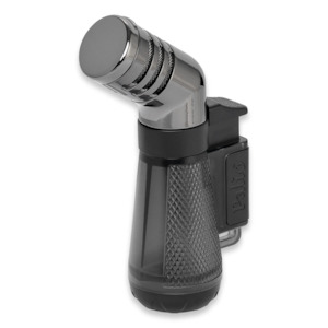 Palio Squadra Angled Triple-Jet Flame Cigar Lighter (Black)