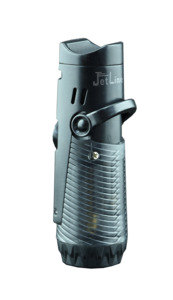 JetLine Regal Triple Cigar Lighter with Cigar Rest, Punch & Poker (Black)