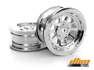 1 10 Speedway Wheels: Danny Bell Modelsport D Window Rims 4pcs (Chrome)