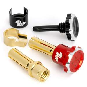 Wire Connectors: 1up Racing Lockdown Adjustable Bullet Plugs (5mm)