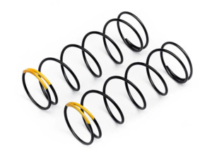 Damper Springs: HB109809 - HB Racing Shock Springs (Yellow/68mm/73.8gF/2pcs)