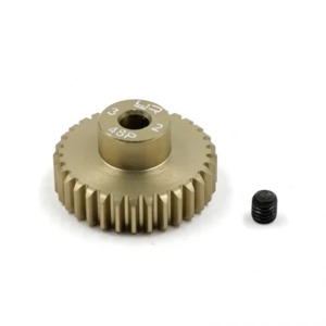Motor Accessories: Yeah Racing Aluminum 7075 Hard Coated Motor Gear/pinions 48p