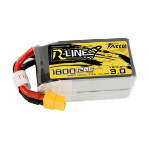 4s Li Po Batteries: TATTU R-Line 14.8V 1800mAh 4S 120C FPV Lipo Battery with XT60 Plug