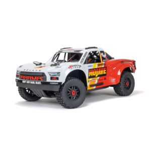 Rtr Vehicles: 1/8 MOJAVE 4X4 4S BLX Desert Truck RTR, White by ARRMA