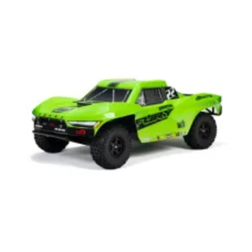 Rtr Vehicles: 1/10 FURY MEGA 550 2WD Short Course Truck RTR, Green (Requires Battery and Charger)