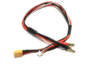 Cables Accessories: 2S Charging Lead cable 50cm (4mm/5mm) with Balance lead (straight)