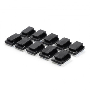 Slidelogy Plastic Light Wire Holder (S) w/ Tape 10pcs