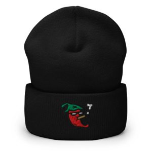 Featured: Red Hot Smokin' Chili Pepper - Embroidered Beanie