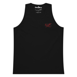 Embroidered Tank Tops: Dragon - Embroidered Men's Tank Top