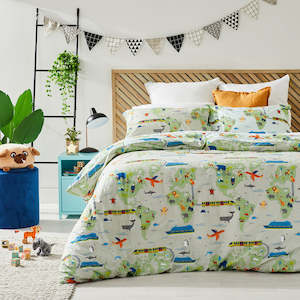 Twill & Co Global Adventure Duvet Cover Set