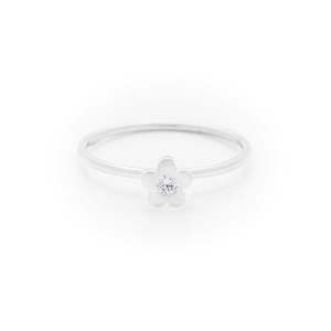 Products: Diamond white gold baby flower ring