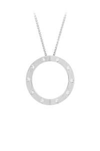 Collections Hidden Heart: Extra large Hidden Heart™ white gold diamond pendant