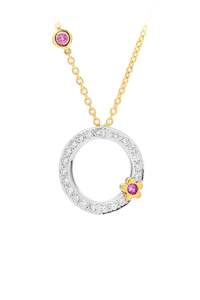 Collections Hidden Heart: Large Hidden Heart™ Floral pendant