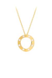Collections Hidden Heart: Medium Hidden Heart™ yellow gold diamond pendant