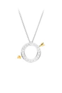 Collections Hidden Heart: Cupids Arrow Hidden Heart™ Platinum diamond pendant