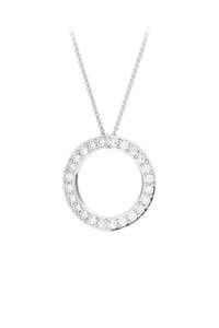Collections Hidden Heart: Large Hidden Heart™ white gold diamond pendant