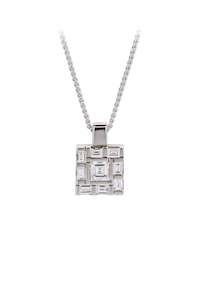 Fine Jewellery Pendants: Square Water