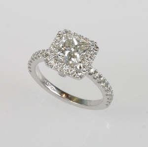 Collections Portfolio: Princess cut square diamond cluster