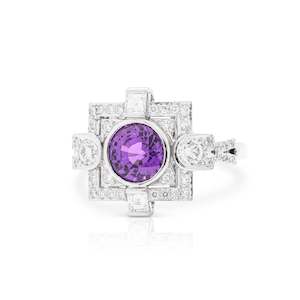Sapphire Rings And Pendants: Violet Vintage