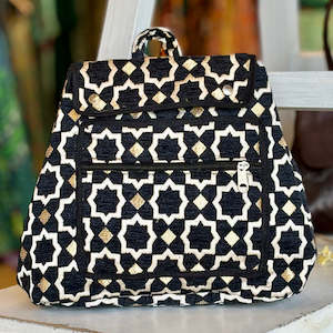 Artisan Bags: Jhalak-Buckram Rucksack 'Black'