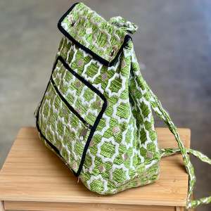Artisan Bags: Jhalak-Buckram Rucksack 'Green'