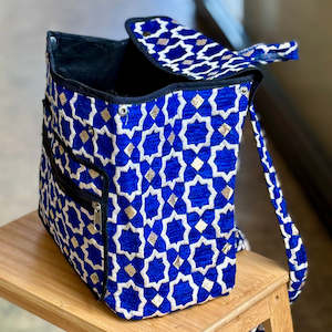 Jhalak-Buckram Rucksack 'Blue'