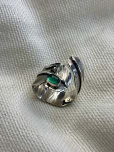Feather Ring with Aventurine