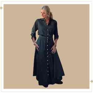 Holi Button-thru Skirt - Peridot