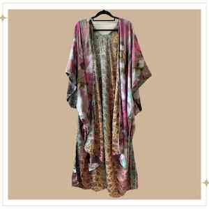 FREYJA Reversible Kimono - Bandhani