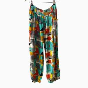 Wanderlust Cuff Pants - Picasso Abstract