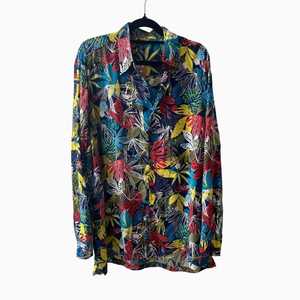 Tops: Button Up Shirt - Tropics