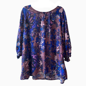 Tops: Summertime Blouse - Purple Rain