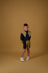 Jerry Jacket (navy/tan)