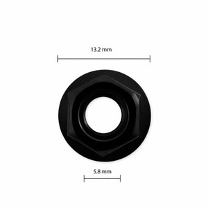 Automotive M6 Flanged Nut Black - CC32068B