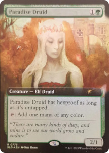MTG Single: Paradise Druid (Extended Art) [Secret Lair Drop Series]