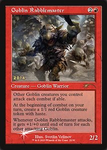 Mtg Singles Instock: Goblin Rabblemaster [30th Anniversary Promos]