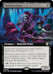 Skeleton Crew (Extended Art) [The Lost Caverns of Ixalan Commander]