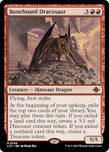 Mtg Singles Instock: Bonehoard Dracosaur (Promo Pack) [The Lost Caverns of Ixalan Promos]