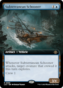 Mtg Singles Instock: Subterranean Schooner (Extended Art) [The Lost Caverns of Ixalan]