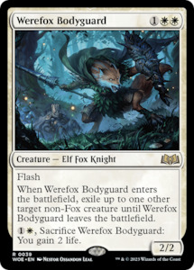 Mtg Singles Instock: Werefox Bodyguard [Wilds of Eldraine]