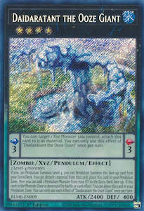 Yugioh Secret: Daidaratant the Ooze Giant [BLMR-EN009] Secret Rare
