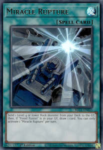 Yugioh Ultra 1st Nm: Miracle Rupture [BLC1-EN025] Ultra Rare