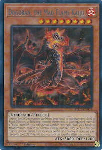 Yugioh Ultra 1st Nm: Dogoran, the Mad Flame Kaiju (Silver) [BLC1-EN033] Ultra Rare