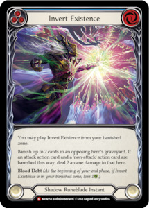 Flesh Blood Most Wanted: Invert Existence [MON158-RF] 1st Edition Rainbow Foil