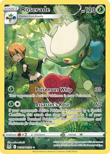 Pokemon Full Art Trainers: Roserade (TG02/TG30) [Sword & Shield: Lost Origin]