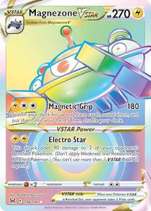 Pokemon Full Art Trainers: Magnezone VSTAR (198/196) [Sword & Shield: Lost Origin]