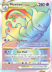 Pokemon Full Art Trainers: Mewtwo VSTAR (079/078) [Pokémon GO]