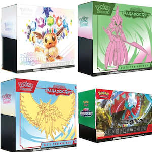 Pokemon: ETB Mega Bundle Prismatic & Paradox