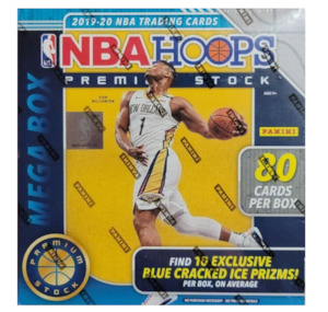 Nba: Panini Hoops Premium Stock Basketball 2019-20 Mega Box 80 Ct. (Blue Cracked Ice Prizms)