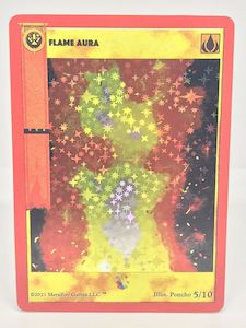 Flame Aura Box Topper Extended Art Promo Full Holo 1st Edition